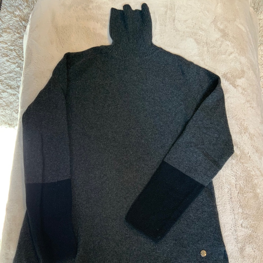 Royal Robbin’s Black Grey L Turtleneck Sweater Alpine Cabincore Coastal Scandi